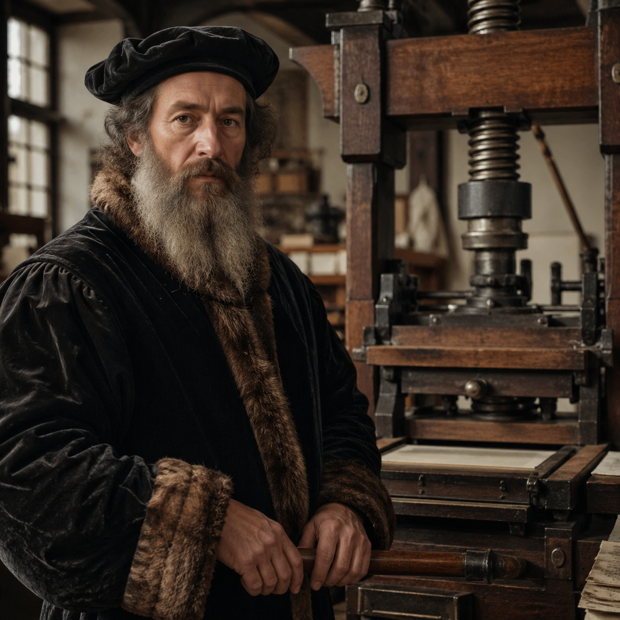 Portrait of Johannes Gutenberg